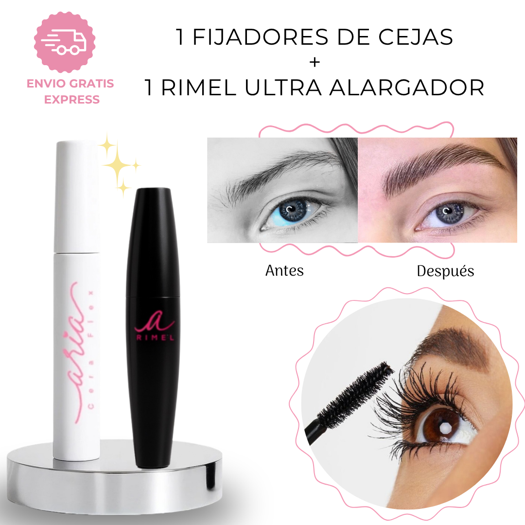 1 FIJADOR CEJAS + 1 RIMEL